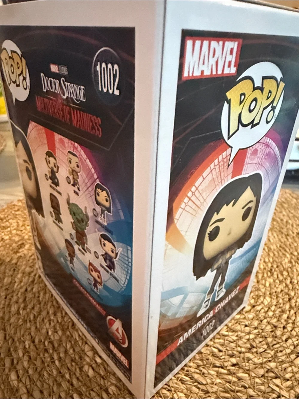 Funko Pop! America Chavez Bobble-Head Figure - Blue, White, Black, Brown